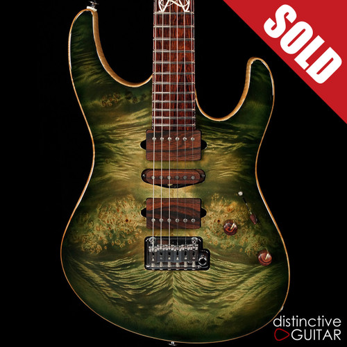 Suhr Modern Custom Distinctive Select #14 Faded Trans Green Burst
